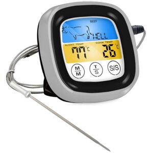 Serbia - Thermomètre à viande numérique pour four barbecue grill cuisine cuisson des aliments avec 1 sonde et minuterie (sonde étanche) Serbia - Thermomètre à viande numérique pour four barbecue grill cuisine cuisson des aliments avec 1 sonde et minuterie (sonde étanche)