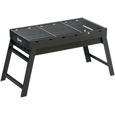 Outsunny Portable Barbecue Charcoal Grill with Pull-Out Charcoal Basin Outsunny Portable Barbecue Charcoal Grill with Pull-Out Charcoal Basin