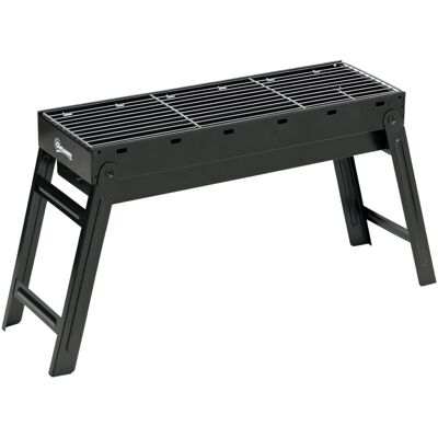 Outsunny - Portable Barbecue Charcoal Grill with Pull-Out Charcoal Basin Outsunny - Portable Barbecue Charcoal Grill with Pull-Out Charcoal Basin
