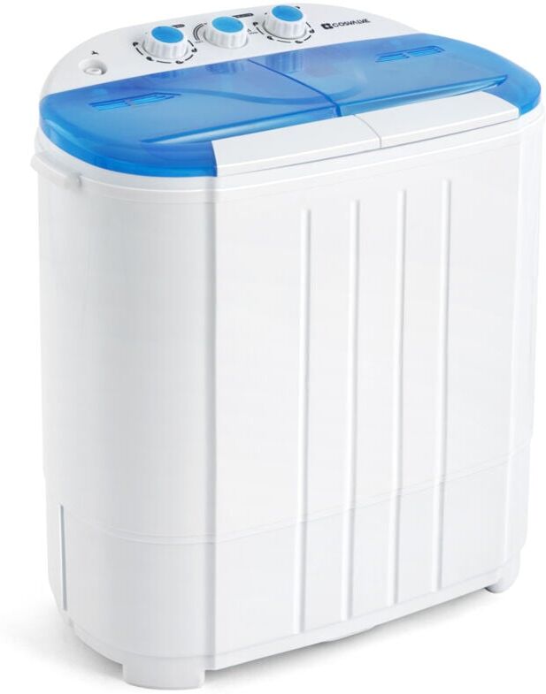 COSVALVE Portable Twin Tub Washing Machine 5 kg Total Capacity Washer And Spin Dryer Combo Compact For Camping Dorms Apartments College Rooms 3 kg Washer 2 kg