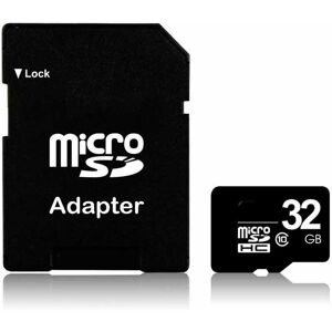 Green Feathers - 32GB Micro sdhc Class 10 Memory Card with sd Adaptor