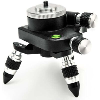 OEM Laser Level Adapter, Aluminum Alloy Tripod Stand, 1/4" And 5/8" Thread For Most Laser Levels, 360 Degree Rotating Base OEM Laser Level Adapter, Aluminum Alloy Tripod Stand, 1/4" And 5/8" Thread For Most Laser Levels, 360 Degree Rotating Base