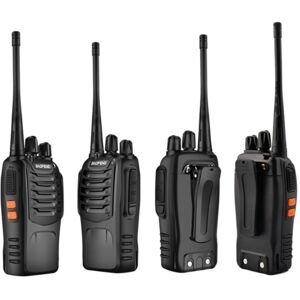 Alwaysh - 2pcs Baofeng BF-888S Walkie Talkie 16 Channel High Power Handheld Walkie Talkie Rechargeable 400-480(MHz) Long Range Walkie Talkie eu Plug