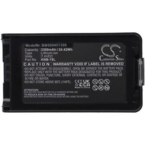 Vhbw - Battery Replacement for Kenwood KNB-79LC for Radio, Walkie-Talkie (3,300mAh, 7.4V, Li-Ion)