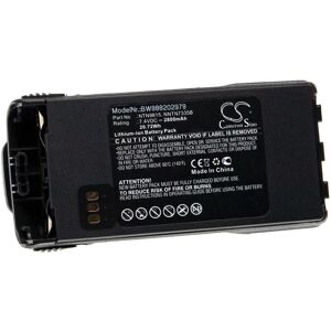 Battery Replacement for Motorola NNTN7335A, NNTN7335B, NNTN7554, NNTN9857, NNTN9858 for Radio, Walkie-Talkie (2800mAh, 7.4V, Li-Ion) - Vhbw