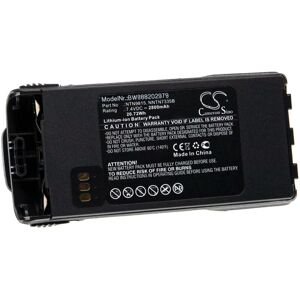 Battery Replacement for Motorola NTN9815AR, NTN9815B, NTN9816, NTN9816AR, NTN9816B for Radio, Walkie-Talkie (2800mAh, 7.4V, Li-Ion) - Vhbw