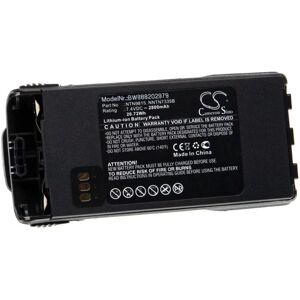 Battery Replacement for Motorola NTN9851AR, NTN9851B, NTN9857AR, NTN9857B, NTN9857C, NTN9858 for Radio, Walkie-Talkie (2800mAh, 7.4V, Li-Ion) - Vhbw