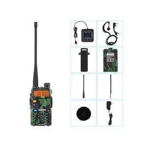 QHJ - Walkie Talkie BF-UV5R 5W 1800mAh Army Green