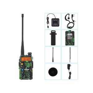 Denuotop - 1.5' lcd 5W 144146MHz / 430440MHz Dual Band Walkie Talkie with 1-LED Flashlight Camouflage Color