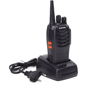 Groofoo - Long Range Walkie Talkie BF-888S Walkie Talkies Vox Rechargeable uhf 400-470 MHz 16 Channels (2 pcs)