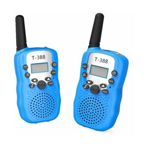 HOOPZI RT388 Long Range Kids Walkie Talkie, 8CH VOX Flashlight for Boys and Girls, 3-12 Years Old Kids Toys, Birthday Gifts for Activities (1 Pair, Sky Blue)