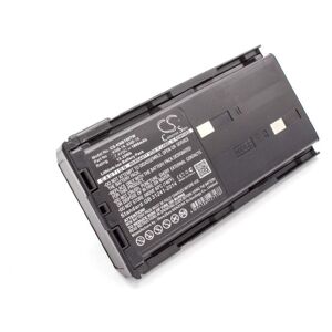 Battery Replacement for Kenwood KNB-14, KNB-14A, KNB-14N, KNB-15, KNB-15A, KNB-15H, KNB-20 for Radio, Walkie-Talkie (1800mAh, 7.4V, Li-Ion) - Vhbw