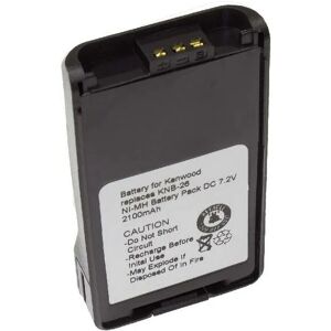 Battery Replacement for Kenwood KNB-24, KNB-24LX, KNB-24Li, KNB-25, KNB-25L, KNB-25N, KNB-26A for Radio, Walkie-Talkie (2100mAh, 7.2V, NiMH) - Vhbw