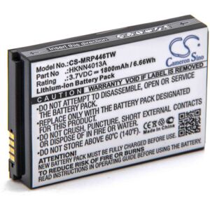Battery Replacement for Motorola BT110, PMLN6745A, PMNN4578A for Radio, Walkie-Talkie (1800mAh, 3.7 v, Li-ion) - Vhbw