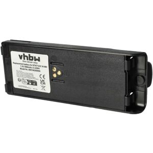 Battery Replacement for Motorola NTN7143C for Radio, Walkie-Talkie (1800mAh, 7.5 v, Li-ion) + Belt Clip - Vhbw