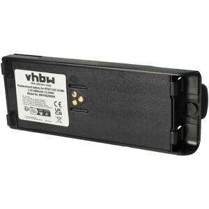 Battery Replacement for Motorola NTN7144C for Radio, Walkie-Talkie (1800mAh, 7.5 v, Li-ion) + Belt Clip - Vhbw