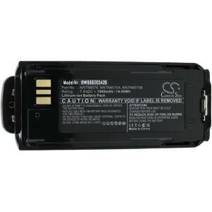 Vhbw - 1x Battery compatible with Motorola MTP8550Ex, MTP8550, MTP8500Ex, MTP8500 Radio, Walkie-Talkie (1250mAh, 7.6 v, Li-Ion) + Belt Clip