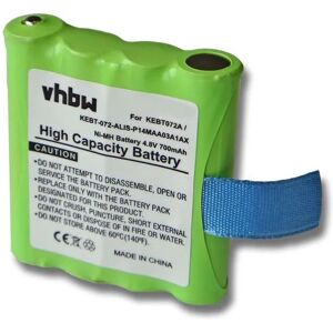 Replacement Battery compatible with Motorola tlkr T3, T4, T5, T50, T6, T60, T61, T7, T8, T80 Radio, Walkie-Talkie (700 mAh, 4.8 v, NiMH) - Vhbw