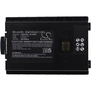 Vhbw - Replacement Battery compatible with Sepura STP9100, STP920, STP9200, STS8000 Radio, Walkie-Talkie (3,300mAh, 7.4V, Li-Ion)