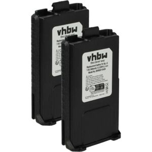 Vhbw - 2x Battery Replacement for Baofeng BL-5 for Radio, Walkie-Talkie (1800 mAh, 7.4 v, Li-Ion)