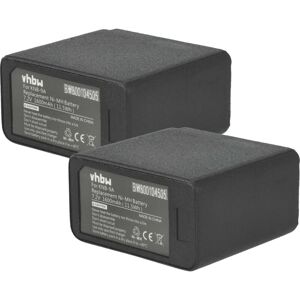 vhbw 2x Battery Replacement for Kenwood KNB-11A, KNB-11N, KNB-11, KNB-18A, KNB-19A, KNB-12, KNB-12A for Radio, Walkie-Talkie (1600 mAh, 7.2 V, NiMH)