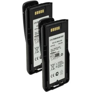 Vhbw - 2x Battery Replacement for Motorola NNTN8020B, NNTN8020AC, NNTN8023, NNTN8020A, NNTN8020 for Radio, Walkie-Talkie (2900 mAh, 3.7 v, Li-Ion)