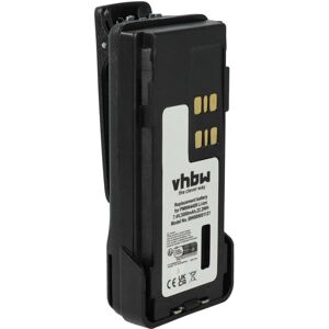 Vhbw - 1x Battery Replacement for Motorola PMNN4406, PMNN4406BR, PMNN4409 for Radio, Walkie-Talkie (3000mAh, 7.4 v, Li-Ion) + Belt Clip