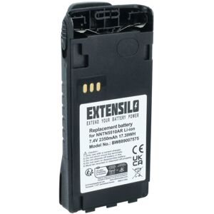 EXTENSILO Battery Replacement for Motorola NNTN5510BR, NNTN5510AR for Radio, Walkie-Talkie (2350 mAh, 7.4 V, Li-Ion) + Belt Clip EXTENSILO Battery Replacement for Motorola NNTN5510BR, NNTN5510AR for Radio, Walkie-Talkie (2350 mAh, 7.4 V, Li-Ion) + Belt Clip