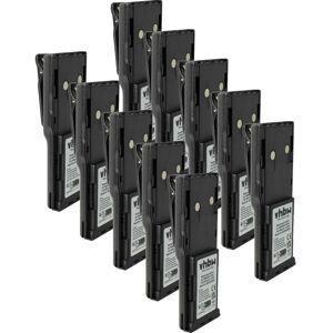 vhbw 10x Battery compatible with Motorola GP88, GP600, GTX800, GT-2050, GP88S Radio, Walkie-Talkie (1800 mAh, 7.5 V, NiMH) + Belt Clip vhbw 10x Battery compatible with Motorola GP88, GP600, GTX800, GT-2050, GP88S Radio, Walkie-Talkie (1800 mAh, 7.5 V, NiMH) + Belt Clip