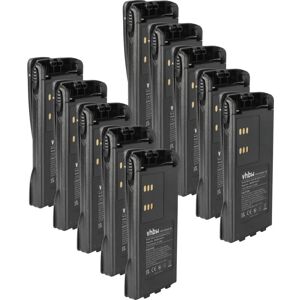 vhbw 10x Battery compatible with Motorola MTX850.LS, MTX8250LS, MTX850, MTX8250, MTX8250.LS, MTX8250-LS Radio, Walkie-Talkie (2100 mAh, 7.2 V, NiMH) vhbw 10x Battery compatible with Motorola MTX850.LS, MTX8250LS, MTX850, MTX8250, MTX8250.LS, MTX8250-LS Radio, Walkie-Talkie (2100 mAh, 7.2 V, NiMH)