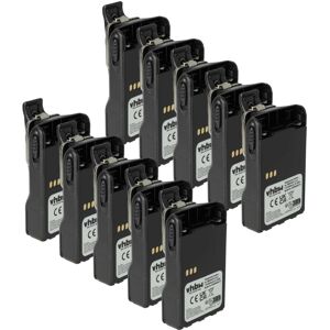 vhbw 10x Battery compatible with Motorola PTX760 Plus Radio, Walkie-Talkie (2600 mAh, 7.2 V, Li-Ion) + Belt Clip vhbw 10x Battery compatible with Motorola PTX760 Plus Radio, Walkie-Talkie (2600 mAh, 7.2 V, Li-Ion) + Belt Clip