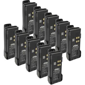 vhbw 10x Battery compatible with Motorola XPR7550e, XPR7580e, XPR7580 Radio, Walkie-Talkie (3350 mAh, 7.4 V, Li-Ion) + Belt Clip vhbw 10x Battery compatible with Motorola XPR7550e, XPR7580e, XPR7580 Radio, Walkie-Talkie (3350 mAh, 7.4 V, Li-Ion) + Belt Clip