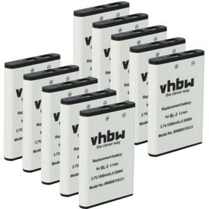 vhbw 10x Battery Replacement for Baofeng BL-3 for Radio, Walkie-Talkie (1500 mAh, 3.7 V, Li-Ion) vhbw 10x Battery Replacement for Baofeng BL-3 for Radio, Walkie-Talkie (1500 mAh, 3.7 V, Li-Ion)