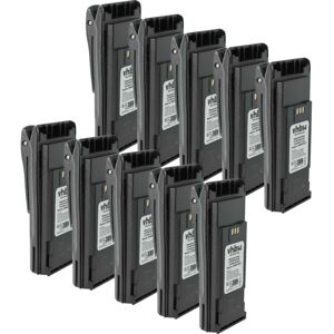 vhbw 10x Battery Replacement for Motorola NNTN4497, NNTN4497A, NNTN4497AR for Radio, Walkie-Talkie (2500 mAh, 7.2 V, NiMH) + Belt Clip vhbw 10x Battery Replacement for Motorola NNTN4497, NNTN4497A, NNTN4497AR for Radio, Walkie-Talkie (2500 mAh, 7.2 V, NiMH) + Belt Clip