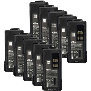 vhbw 10x Battery Replacement for Motorola PMNN4418AR, PMNN4418 for Radio, Walkie-Talkie (2600 mAh, 7.4 V, Li-Ion) + Belt Clip vhbw 10x Battery Replacement for Motorola PMNN4418AR, PMNN4418 for Radio, Walkie-Talkie (2600 mAh, 7.4 V, Li-Ion) + Belt Clip
