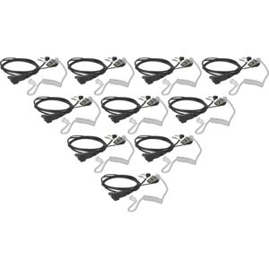 vhbw 10x Headset earpiece compatible with Motorola MH230R, MC225R, MC220R, MB140R, MJ270R Radio Walkie Talkie, Transparent acoustic tube vhbw 10x Headset earpiece compatible with Motorola MH230R, MC225R, MC220R, MB140R, MJ270R Radio Walkie Talkie, Transparent acoustic tube