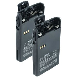 vhbw 2x Battery compatible with Baojie BJUV22 Radio, Walkie-Talkie (1200 mAh, 7.4 V, Li-Ion) + Belt Clip vhbw 2x Battery compatible with Baojie BJUV22 Radio, Walkie-Talkie (1200 mAh, 7.4 V, Li-Ion) + Belt Clip