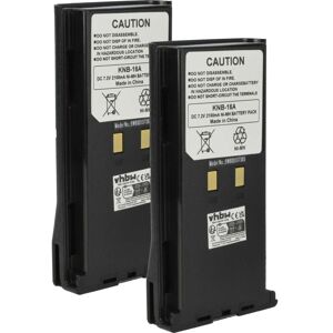 vhbw 2x Battery compatible with Kenwood TK-490, TK-5400, TK-481, TK-480, TK-390, TK-410 Radio, Walkie-Talkie (2100 mAh, 7.2 V, NiMH) vhbw 2x Battery compatible with Kenwood TK-490, TK-5400, TK-481, TK-480, TK-390, TK-410 Radio, Walkie-Talkie (2100 mAh, 7.2 V, NiMH)