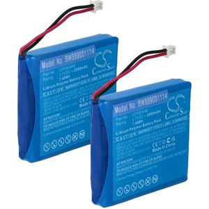 VHBW 2x Battery for Midland TecTalk Float Radio - Li-Polymer VHBW 2x Battery for Midland TecTalk Float Radio - Li-Polymer