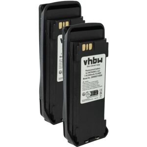 vhbw 2x Battery compatible with Motorola MOTOTRBO XPR 6580, XTR 8300 Radio, Walkie-Talkie (2600 mAh, 7.4 V, Li-Ion) + Belt Clip vhbw 2x Battery compatible with Motorola MOTOTRBO XPR 6580, XTR 8300 Radio, Walkie-Talkie (2600 mAh, 7.4 V, Li-Ion) + Belt Clip