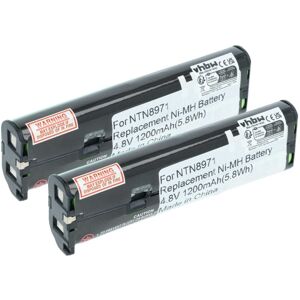 vhbw 2x Battery compatible with Motorola Talkabout T7000, T7200, T7100 Radio, Walkie-Talkie (1200 mAh, 4.8 V, NiMH) vhbw 2x Battery compatible with Motorola Talkabout T7000, T7200, T7100 Radio, Walkie-Talkie (1200 mAh, 4.8 V, NiMH)
