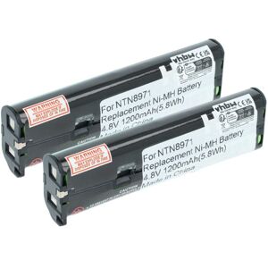 vhbw 2x Battery compatible with Motorola XV1100, XU2600, XU2100, XV2600, XV2100 Radio, Walkie-Talkie (1200 mAh, 4.8 V, NiMH) vhbw 2x Battery compatible with Motorola XV1100, XU2600, XU2100, XV2600, XV2100 Radio, Walkie-Talkie (1200 mAh, 4.8 V, NiMH)