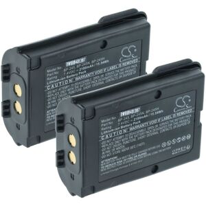 vhbw 2x Battery Replacement for Icom BP-245H, BP-245N, BP-245 for Radio, Walkie-Talkie (2100 mAh, 7.4 V, Li-Ion) + Belt Clip vhbw 2x Battery Replacement for Icom BP-245H, BP-245N, BP-245 for Radio, Walkie-Talkie (2100 mAh, 7.4 V, Li-Ion) + Belt Clip