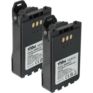 vhbw 2x Battery Replacement for Icom BP-307 for Radio, Walkie-Talkie (3300 mAh, 7.4 V, Li-Ion) + Belt Clip vhbw 2x Battery Replacement for Icom BP-307 for Radio, Walkie-Talkie (3300 mAh, 7.4 V, Li-Ion) + Belt Clip