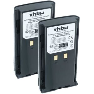 vhbw 2x Battery Replacement for Kenwood KNB-52N, KNB-22N, KNB-21N, KNB-17N, KNB-17A, KNB-16A for Radio, Walkie-Talkie (1800 mAh, 7.2 V, NiMH) vhbw 2x Battery Replacement for Kenwood KNB-52N, KNB-22N, KNB-21N, KNB-17N, KNB-17A, KNB-16A for Radio, Walkie-Talkie (1800 mAh, 7.2 V, NiMH)
