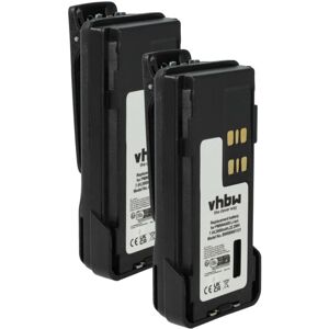 Vhbw - 2x Battery Replacement for Motorola PMNN4544, PMNN4543A, PMNN4544A for Radio, Walkie-Talkie (3000 mAh, 7.4 v, Li-Ion) + Belt Clip Vhbw - 2x Battery Replacement for Motorola PMNN4544, PMNN4543A, PMNN4544A for Radio, Walkie-Talkie (3000 mAh, 7.4 v, Li-Ion) + Belt Clip