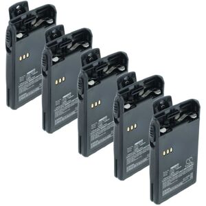 vhbw 5x Battery compatible with Huntec HT-558, HT-3688 Radio, Walkie-Talkie (1200 mAh, 7.4 V, Li-Ion) + Belt Clip vhbw 5x Battery compatible with Huntec HT-558, HT-3688 Radio, Walkie-Talkie (1200 mAh, 7.4 V, Li-Ion) + Belt Clip