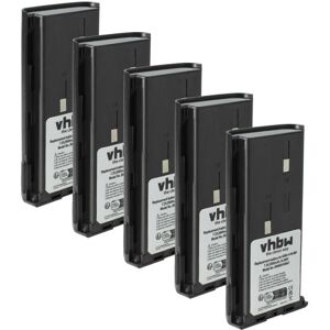 vhbw 5x Battery compatible with Kenwood TK-278GM, TK-278GC, TK-278G, TK-272, TK-3101, TK-3100, TK-272G Radio, Walkie-Talkie (2000 mAh, 7.2 V, NiMH) vhbw 5x Battery compatible with Kenwood TK-278GM, TK-278GC, TK-278G, TK-272, TK-3101, TK-3100, TK-272G Radio, Walkie-Talkie (2000 mAh, 7.2 V, NiMH)