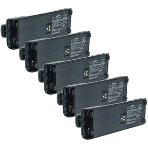 vhbw 5x Battery compatible with Motorola MTS2000, MTS2010, MTS2013, MTX8000 Radio, Walkie-Talkie (1800 mAh, 7.4 V, Li-Ion) + Belt Clip vhbw 5x Battery compatible with Motorola MTS2000, MTS2010, MTS2013, MTX8000 Radio, Walkie-Talkie (1800 mAh, 7.4 V, Li-Ion) + Belt Clip
