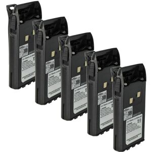 vhbw 5x Battery compatible with Wouxun KG-699, KG-699E, KG-801, KG-703, KG-703E Radio, Walkie-Talkie (1700 mAh, 7.4 V, Li-Ion) + Belt Clip vhbw 5x Battery compatible with Wouxun KG-699, KG-699E, KG-801, KG-703, KG-703E Radio, Walkie-Talkie (1700 mAh, 7.4 V, Li-Ion) + Belt Clip